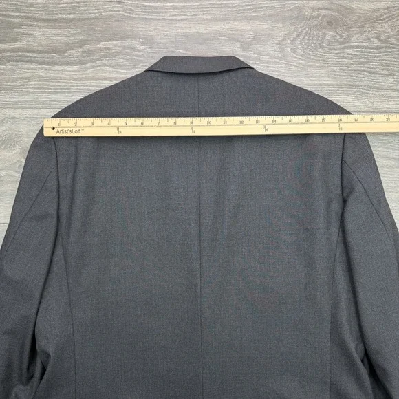 J Crew Loro Piana Blazer Mens 42R Charcoal Gray Ludlow Italian Wool Sport Coat